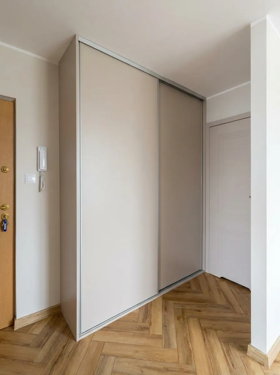 Szafa przesuwna na wymiar w przedpokoju